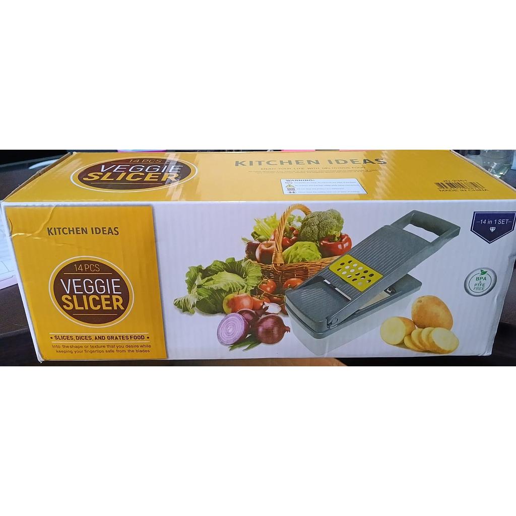 RALLADOR PICADOR 14 PIEZAS - VEGGIE SLICER - KITCHEN IDEAS