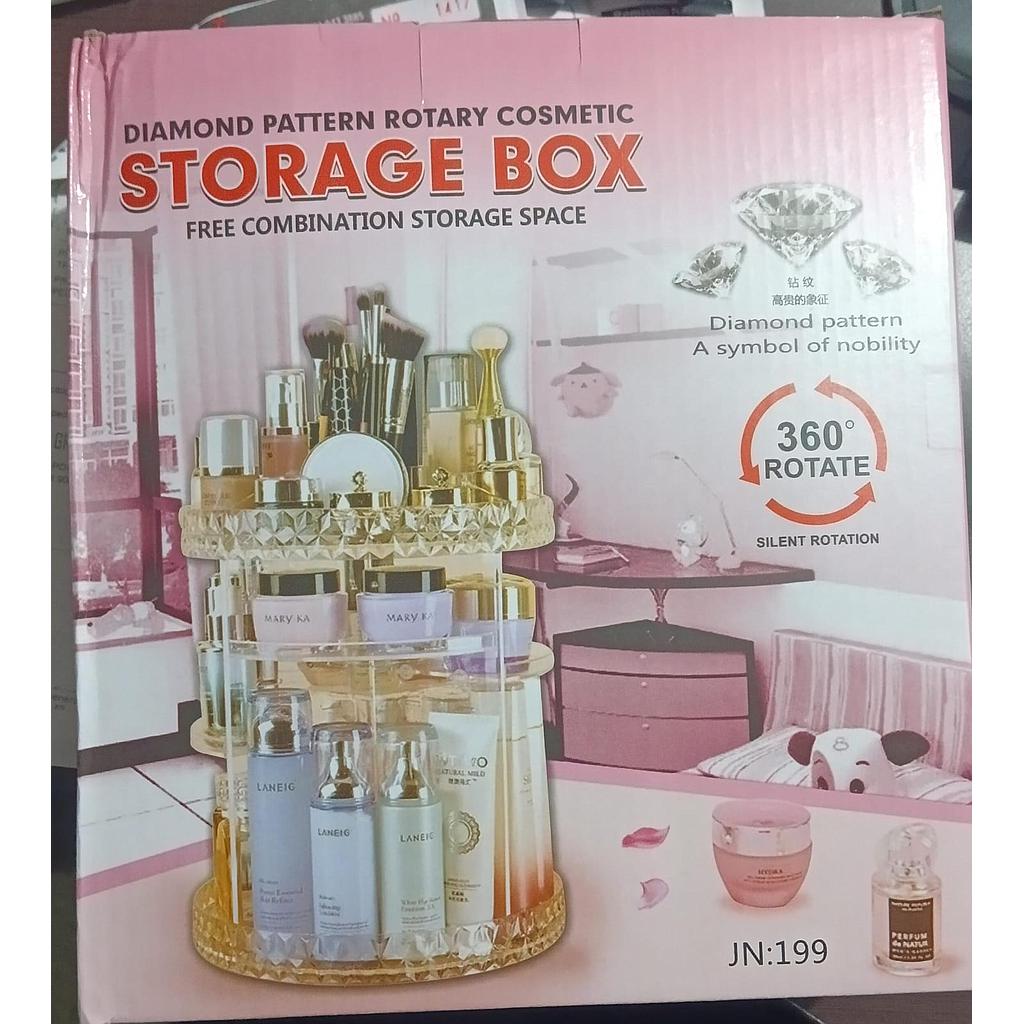 ORGANIZADOR MAQUILLAJE GIRATORIO 360° - STORAGE BOX