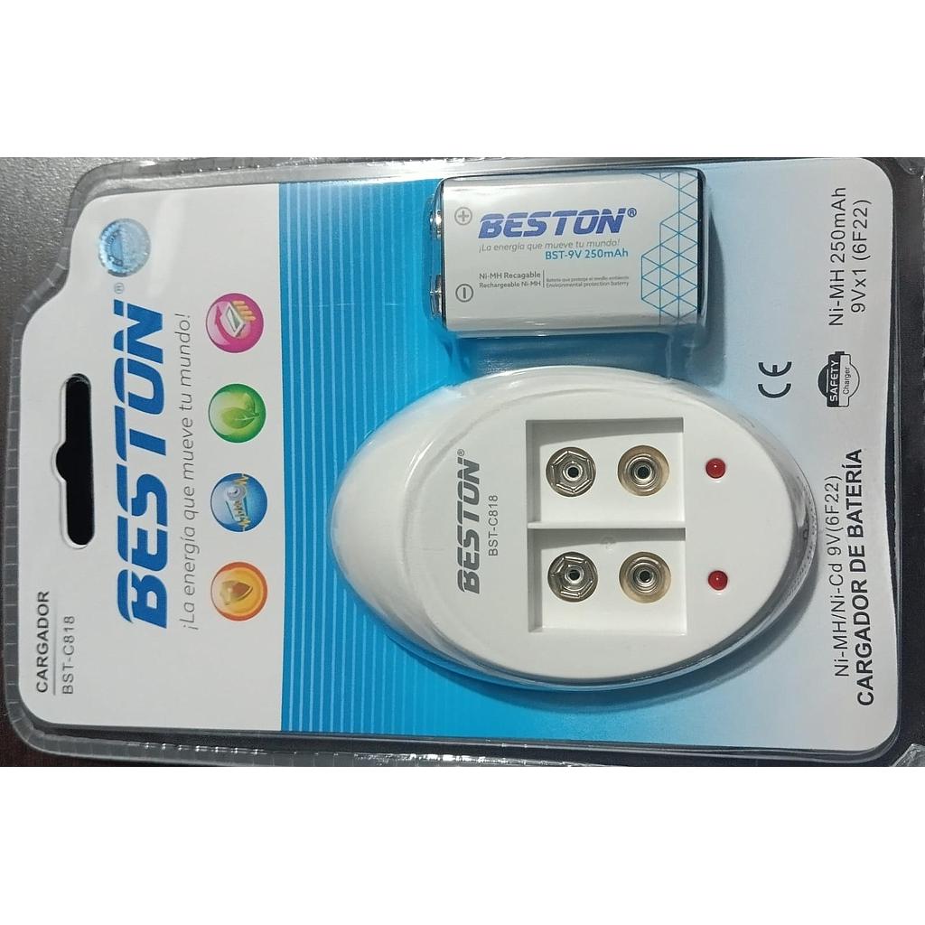 CARGADOR - BESTON - BATERIA 9V - BST-C818