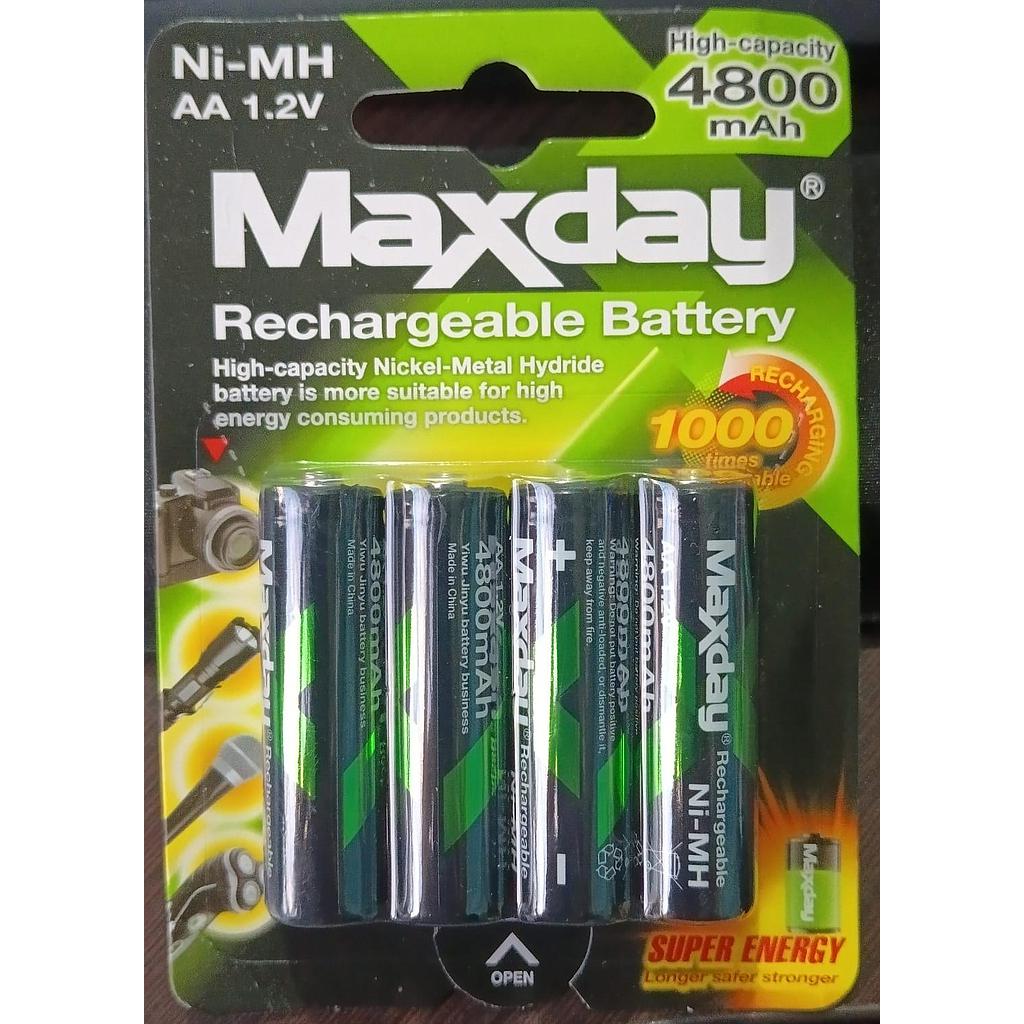 PILA BATERIA AA X4 - MAXDAY - DR3386 - 4800 mAh