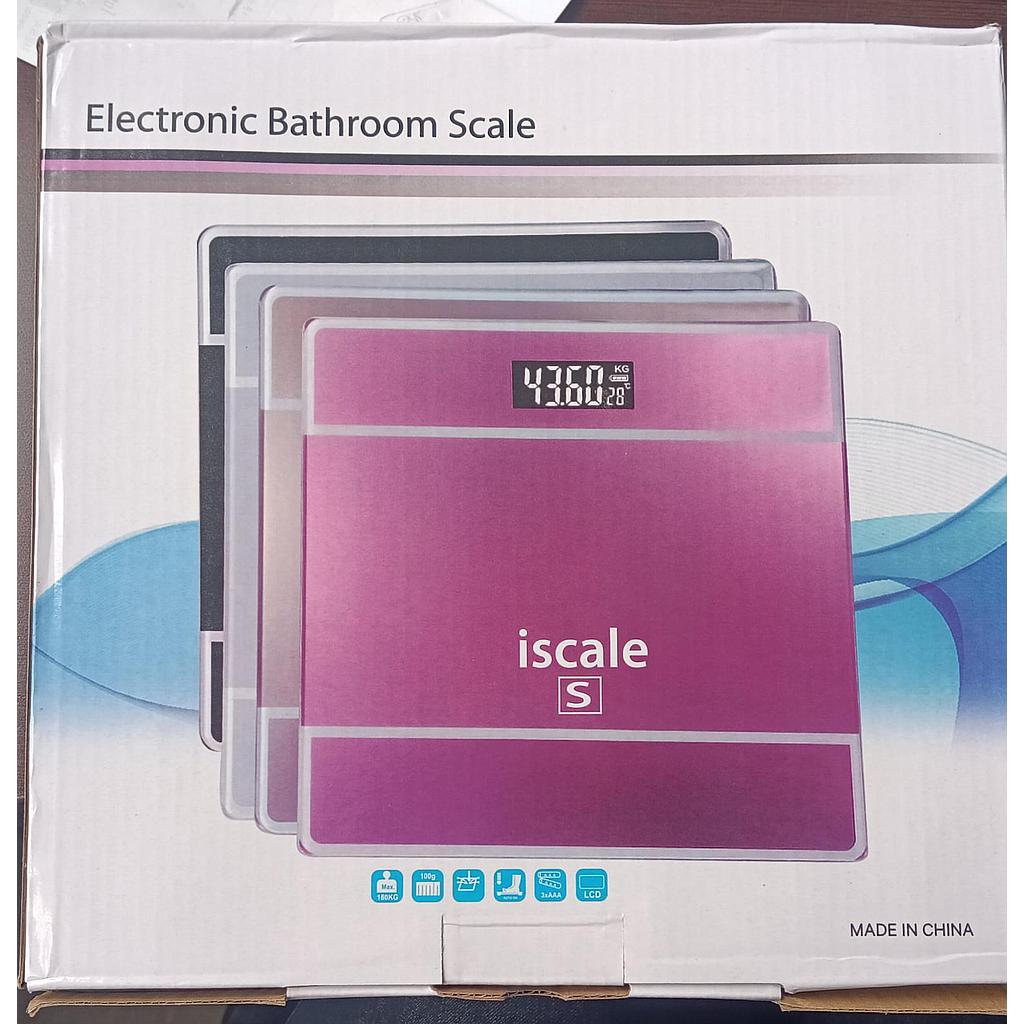 BASCULA PESA CERDITO DIGITAL - ELECTRONIC BATHROOM SCALE - ISCALE