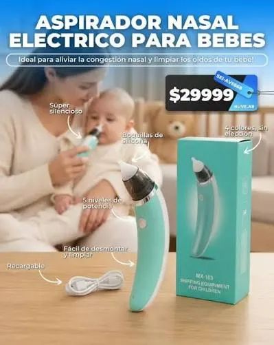 [BOD-BEB-001] ASPIRADOR NASAL BEBES RECARGABLE - SNIFFING EQUIPEMENT FOR CHILDREN -