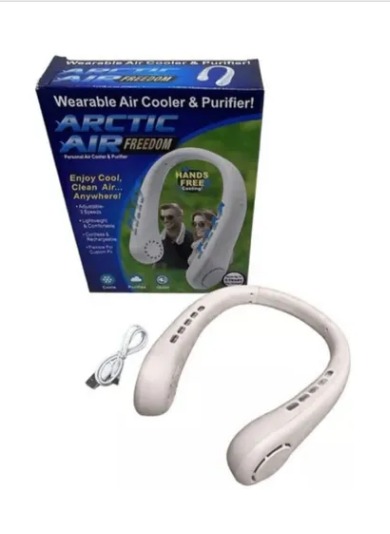 VENTILADOR PERSONAL PORTATIL CUELLO RECARGABLE - ARCTIC AIR FREEDOM - 2645-2